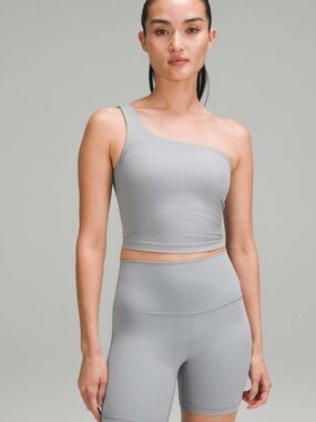 Lululemon Ribbed Nulu Asymmetrical Yoga Tank Top
Rhino Grey